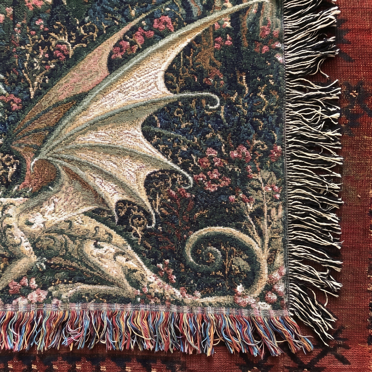 Dragon's Garden Handmade Blanket