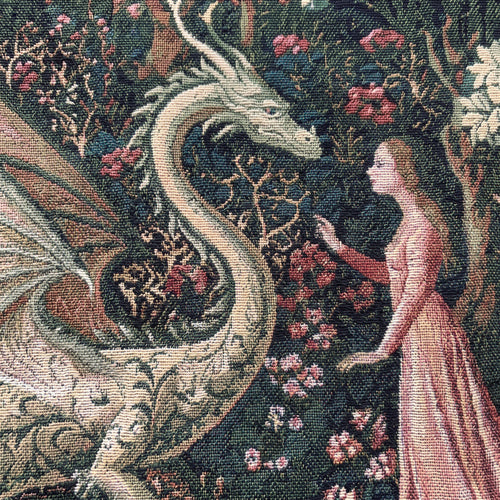 Dragon's Garden Handmade Blanket